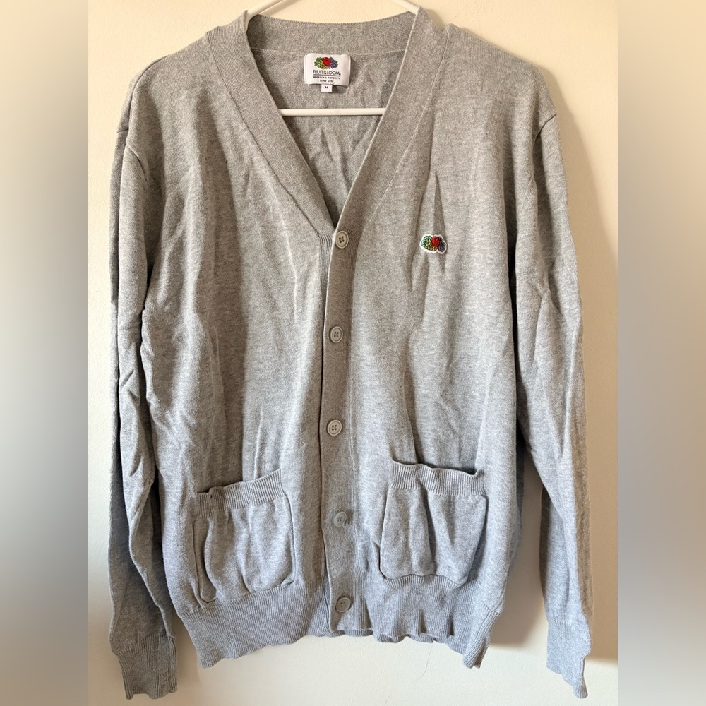 Vintage V-Neck Men's Cardigan Sweater
